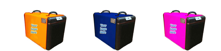 custom crawl space dehumidifier colors and logos