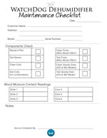 1st Gen. Service Checklist